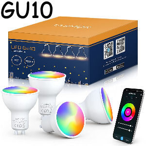 Pack de 4 bombillas inteligentes GU10